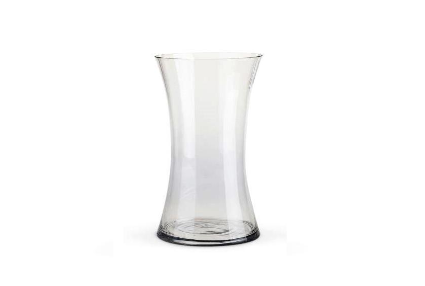 vase שקוף מעוצב, מתאים לעיצוב שולחנות לאירועים וחתונות. השכרת כלי אוכל לאירוע.