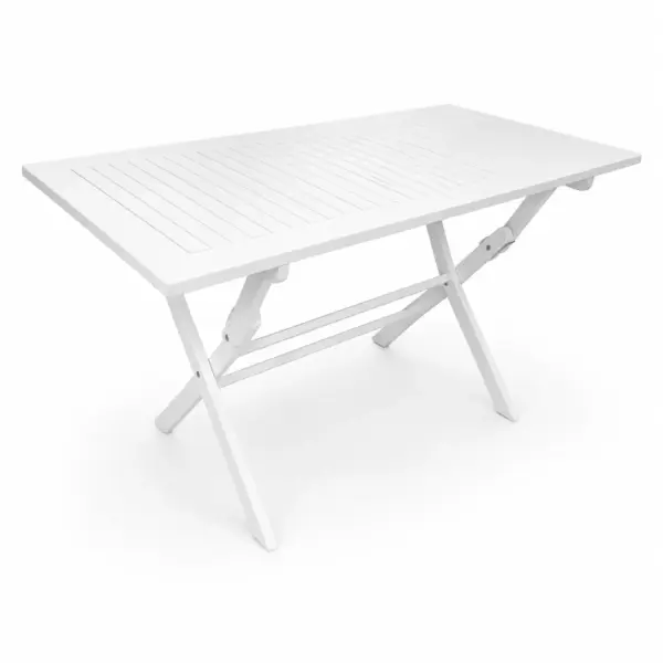 שולחן לבן מתקפל לעיצוב שולחנות לאירועים