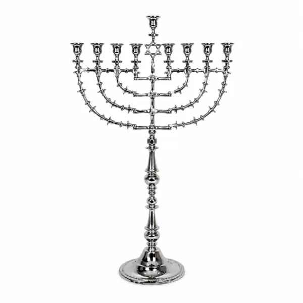 חנוכיה כסופה גובה 90 ס"מ
